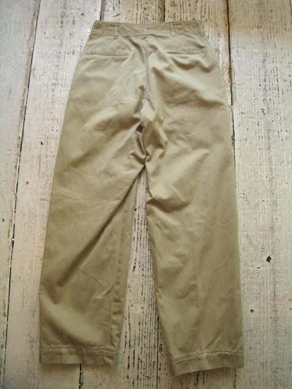 40s 50s US Army Chino Trousers 尿素ボタン 40's US ARMY Chino Pants