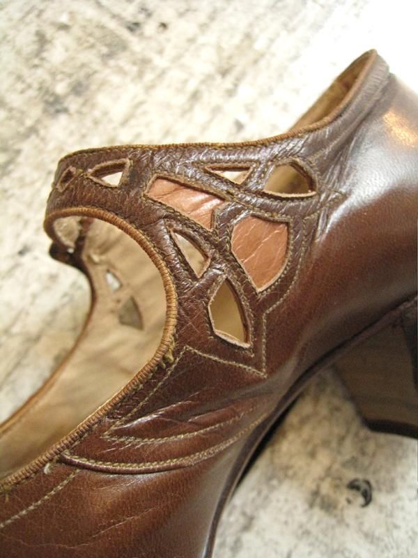 1930's Strap Leather Shoes Dead Stock - Spring Store by rightyright