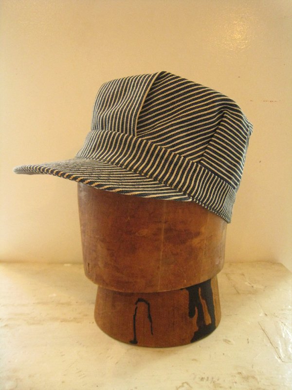 70's Hickory Stripe Work Cap Dead Stock - Spring Store by rightyright