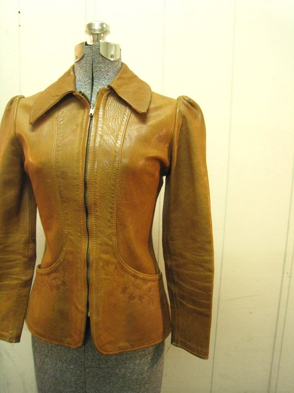 70's NATURAL COMFORT Leather Jacket - Spring Store by rightyright