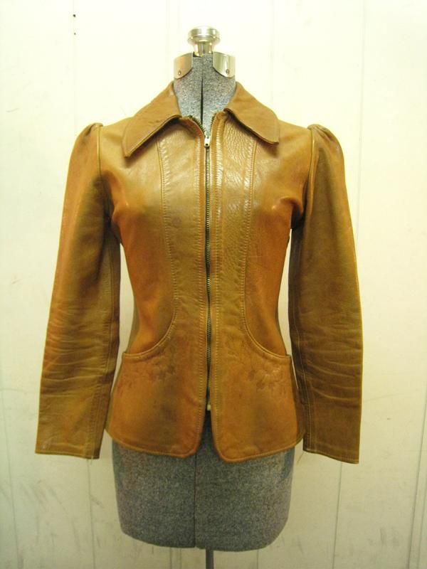 70's NATURAL COMFORT Leather Jacket - Spring Store by rightyright