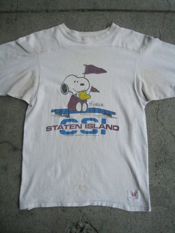 70's Snoopy Football T-shirt - Spring Store by rightyright