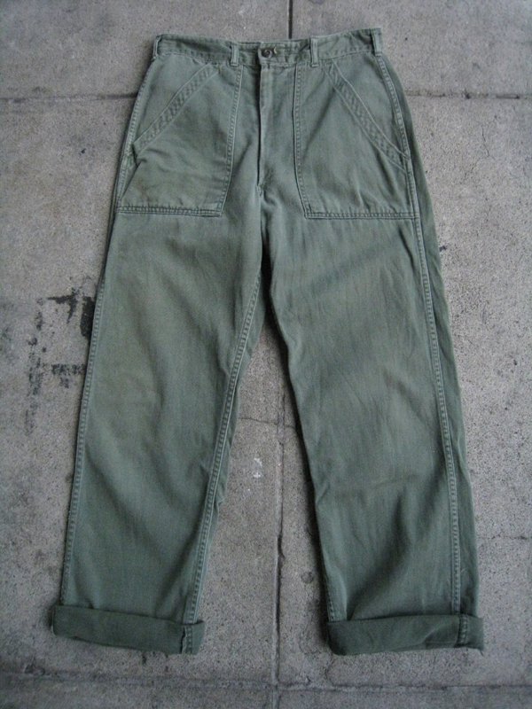 70's US ARMY Utility Pants Zip Type - Spring Store by rightyright