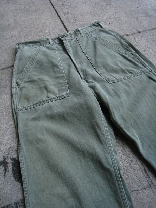 70's US ARMY Utility Pants Zip Type - Spring Store by rightyright