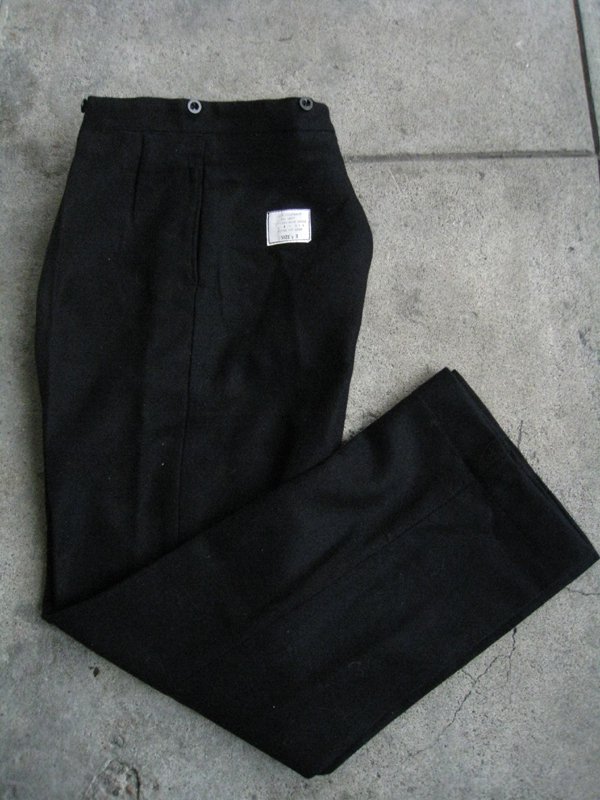 50's Royal Navy Blue Serge Trousers Dead Stock - Spring Store by rightyright