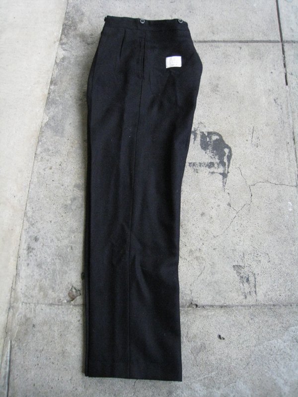 50's Royal Navy Blue Serge Trousers Dead Stock - Spring Store by 