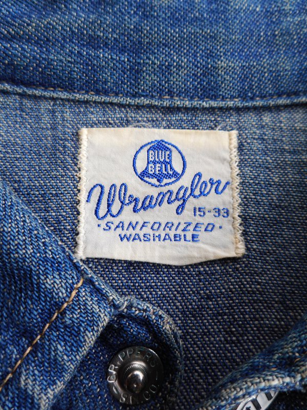 50's Wrangler 27MW Denim Western Shirt - Spring Store by rightyright