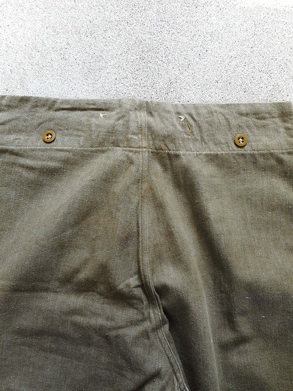 50's British Army Green Denim Trousers - Spring Store by rightyright