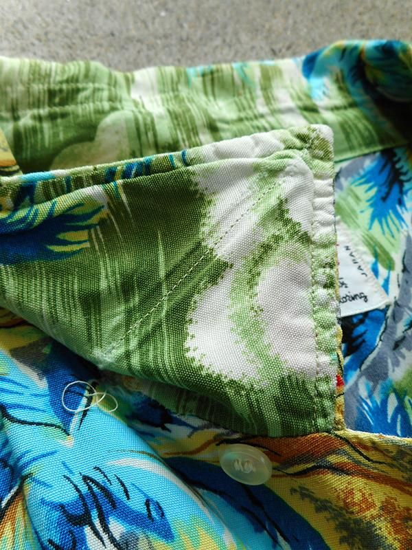 60s South Pacific ヴィンテージ シャツ アロハシャツ 当時物 50〜60's VINTAGE south pacific レーヨン アロハシャツ