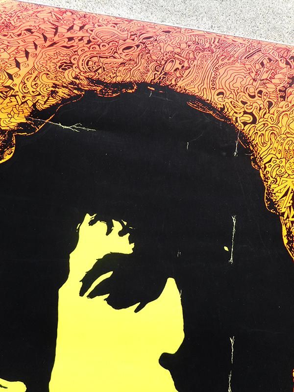 60's Joe Roberts JR. Bob Dylan Black Light Poster - Spring