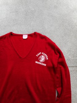 60-70's EAST GASTON V-neck Sweatshirt