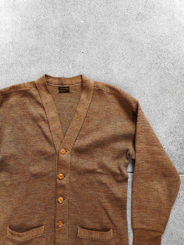 ▪️40's【BORDEAUX】VINTAGE CARDIGAN赤どれ | internetexchange.com.sg