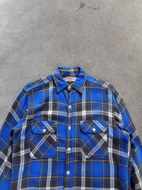 50's PENNEY'S Heavy Flannel Shirt - Spring Store by rightyright