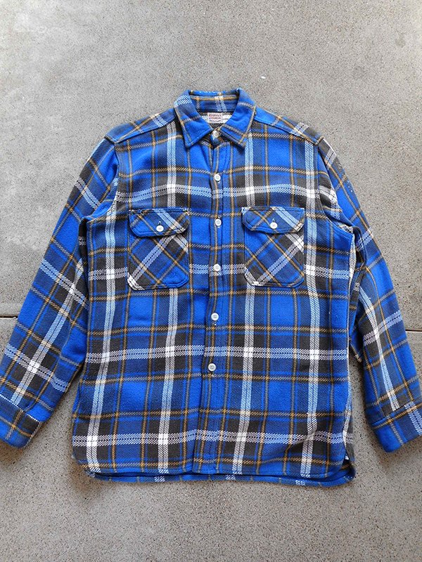 50's PENNEY'S Heavy Flannel Shirt - Spring Store by rightyright