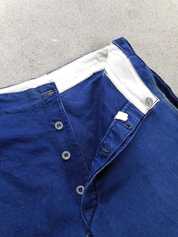 Vintage French Chore Pants 1930s 1940s Workwear Le Tres
