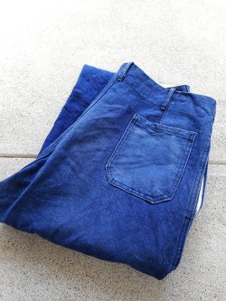 40's French Indigo Linen Work Pants