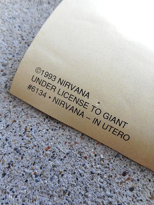 1993年NIRVANA◇IN UTEROプロモーション当時物非売品ポスターUS
