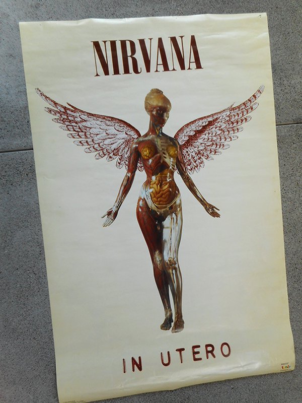 1993 NIRVANA IN UTERO Poster - Spring Store by rightyright