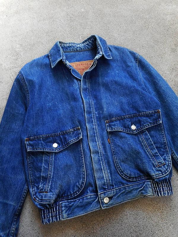 80's Levi's 75065 Denim Blouson - Spring Store by rightyright