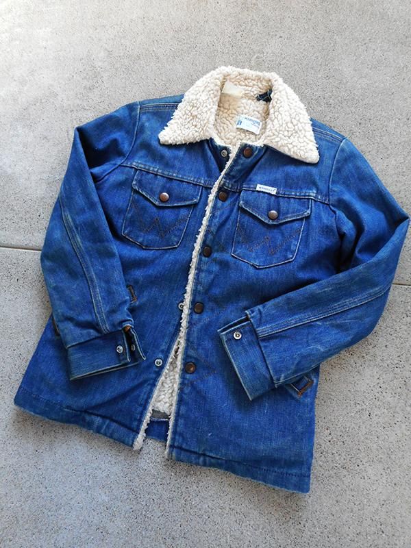 70's Wrangler Denim Boa Jacket - Spring Store by rightyright