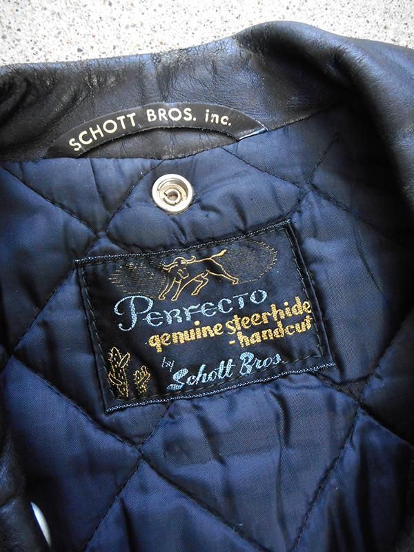 【専用】Schott Perfecto ワンスター ジャケット M 刺繍 Original 1960s Made in USA Schott Perfecto 613 one star