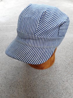 70's Hickory Stripe Work Cap Dead Stock