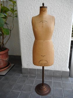 40-50's Half Scale Dress Form Iron Base