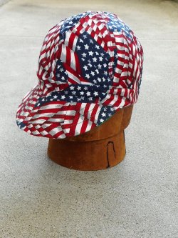 70's KROMER American Flag Work Caps