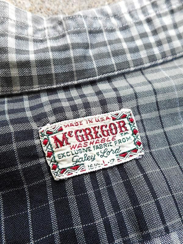 50-60's McGREGOR Cotton S/S Shirt - Spring Store by rightyright