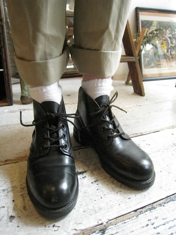 U.S NAVY 70s Leather Chukka Boots