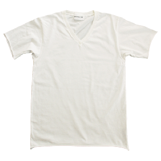 Half Sleeve V T-shirts White