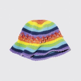 vintage hand crochet hat