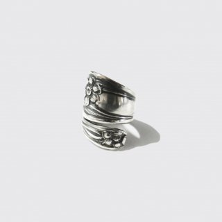 vintage cutlery ring , sterling silver