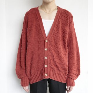 old woven cotton cardigan