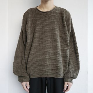 old waffle cotton sweater