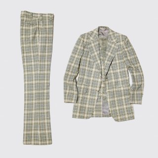 vintage jcpanney check wool flare 3piece set up