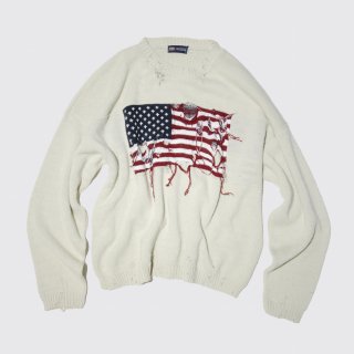 vintage broken flag sweater 