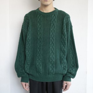 vintage cable cotton sweater