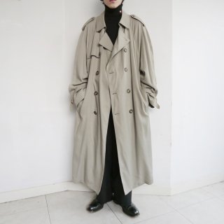 vintage london fog gabardine super long trench coat