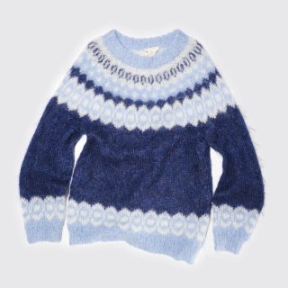 vintage u.k. fair isle mohair sweater