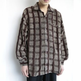 vintage woven knit shirt