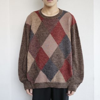 vintage harrikin check sweater
