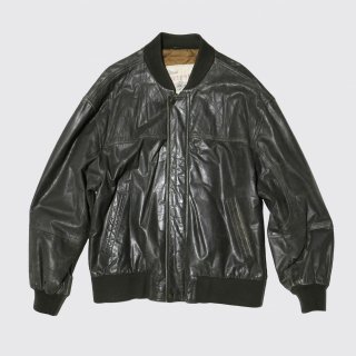 vintage leather border jacket