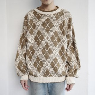 vintage argyle sweater