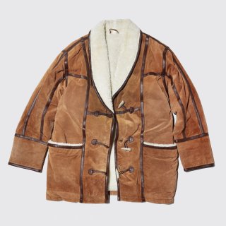 vintage faux mouton jacket 
