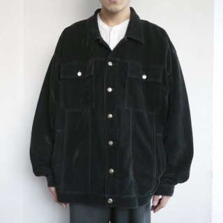 vintage faux suede baggy jacket