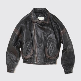 vintage combi leather jacket