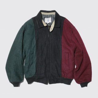 vintage tricolor wool jacket