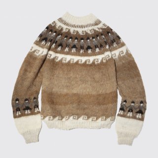 vintage mohair fair isle sweater