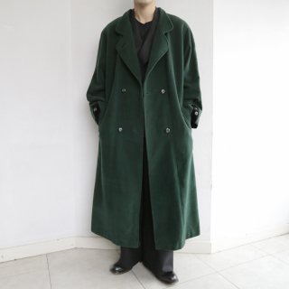 vintage double breasted long wool coat